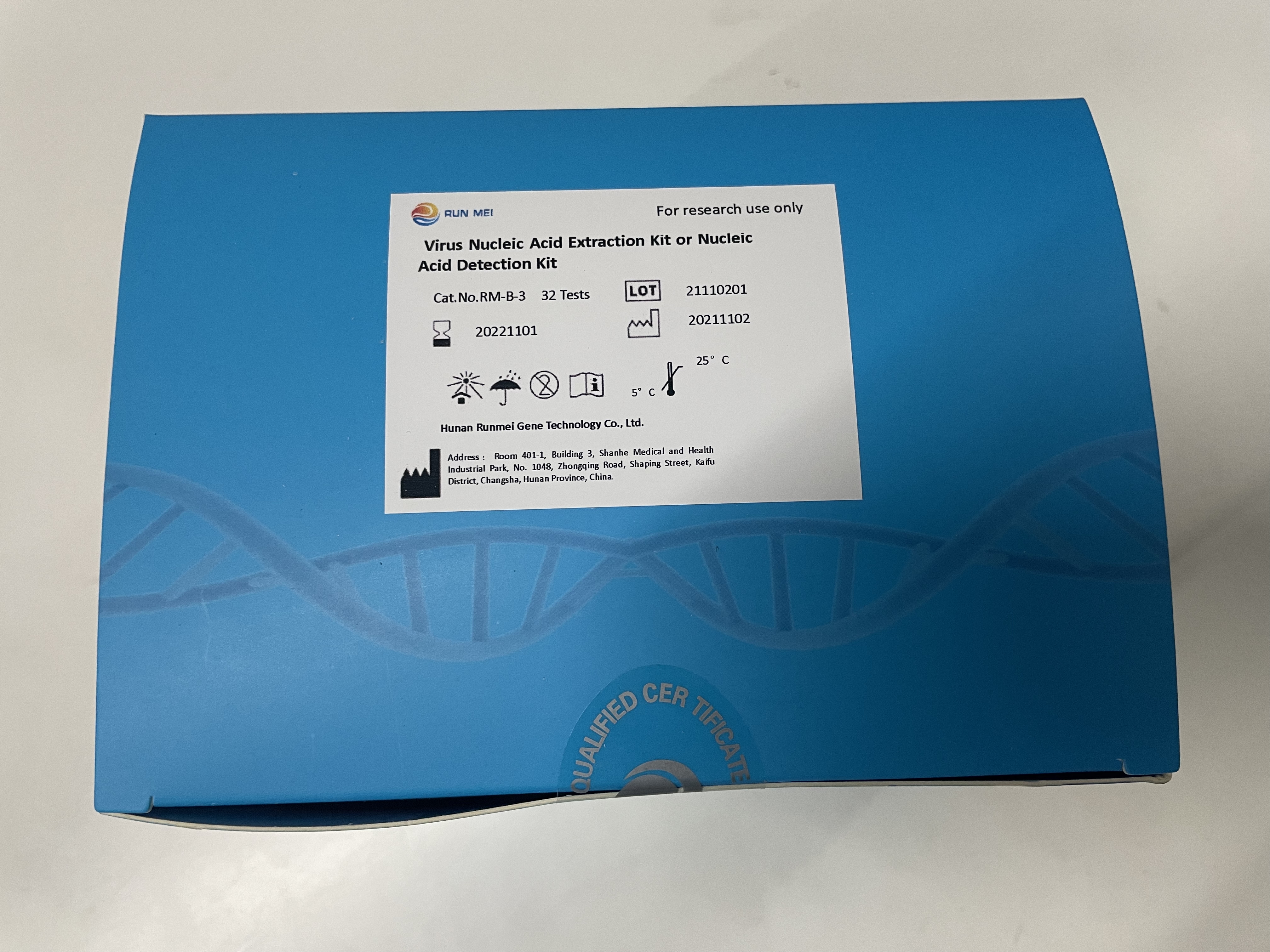Kit d'extraction d'acide nucléique de virus ou de détection d'acide nucléique (RM-B-3)